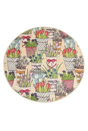 Mijölnir Flowerpot Djt Alfombrilla de Baño Multicolor de 100 cm